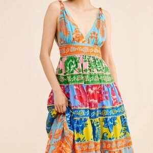 FARM Rio lace garden mix dress size small